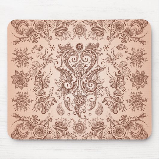 Henna Pattern-1 Mousepad Muismat (Voorkant)