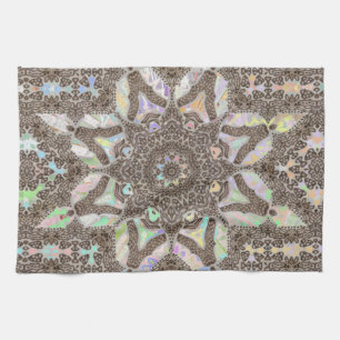 Henna Phownix Fractal Mandala Art Keukenhanddoek