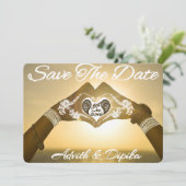 Henna Save the Date Cards (Staand voorkant)