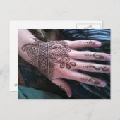 Henna Scales Hand Briefkaart (Voorkant / Achterkant)