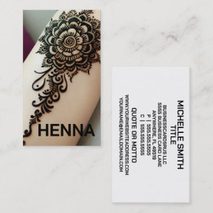 Henna Tattoos Visitekaartje