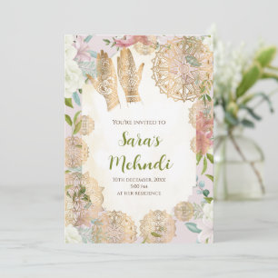 Henna uitnodiging & Mehndi uitnodiging Mehndi uitn