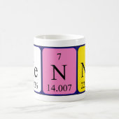 Henné périodique nom de table tasse (Centre)