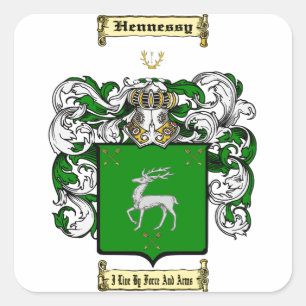 Hennessy Vierkante Sticker