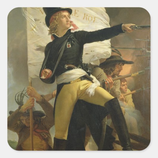 Henri de La Rochejaquelein , leider van de Vierkante Sticker (Voorkant)