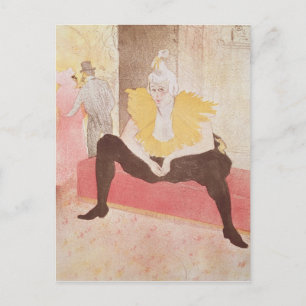 Henri de Toulouse-Lautrec   Clowness Cha-U-Kao Briefkaart