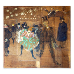 Henri de Toulouse-Lautrec - Dance at the Rouge Foto Afdruk