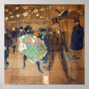 Henri de Toulouse-Lautrec - Dansen bij de Rouge Poster