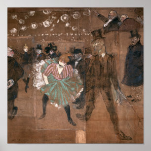 Henri de Toulouse-Lautrec   Dansen op de Rouge Poster