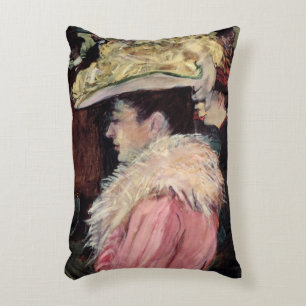 Henri de Toulouse-Lautrec De Dans van de Rouge Accent Kussen