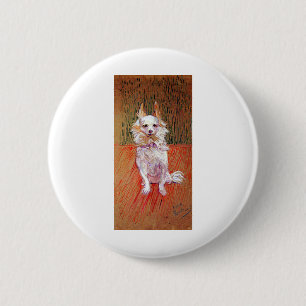 Henri de Toulouse Lautrec Follette de Dog Ronde Button 5,7 Cm
