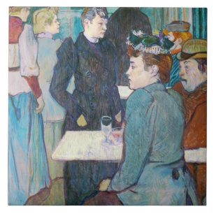 Henri de Toulouse-Lautrec   Moulin de la Galette Tegeltje