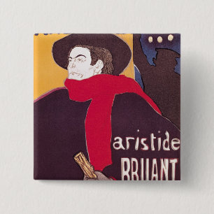 Henri de Toulouse-Lautrec   Poster adverteren Ari Vierkante Button 5,1 Cm
