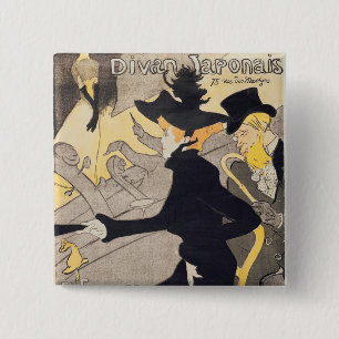 Henri de Toulouse-Lautrec Poster adverteren "Le Vierkante Button 5,1 Cm