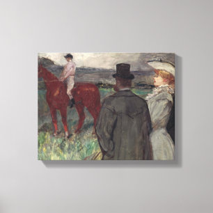 Henri de Toulouse-Lautrec Racecursus 189 Canvas Afdruk