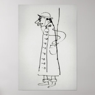 Henri de Toulouse-Lautrec Self Portrait, c.1885 Poster