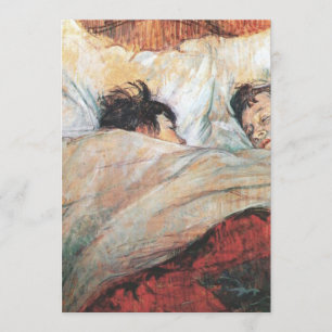 Henri de Toulouse Lautrec The Bed Kaart