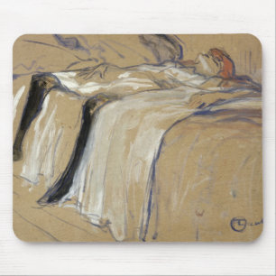 Henri de Toulouse-Lautrec   Vrouw op haar Bac Muismat