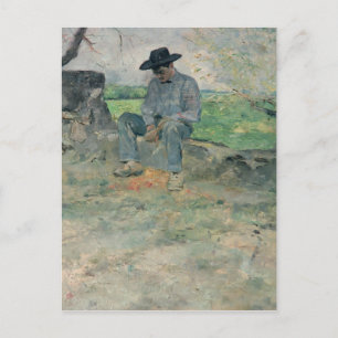 Henri de Toulouse-Lautrec Young Routy at Celeyra Briefkaart