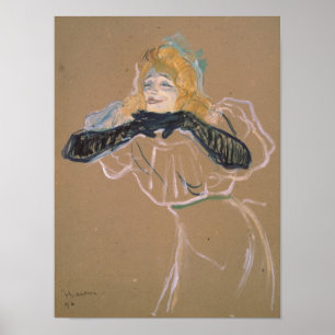Henri de Toulouse-Lautrec   Yvette Guilbert singi Poster