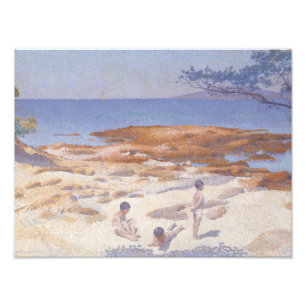 Henri-Edmond Cross - Beach op Cabasson Foto Afdruk