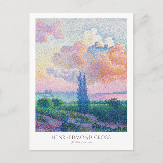 Henri Edmond Cross Pink Cloud Art Exhibition Briefkaart (Voorkant)
