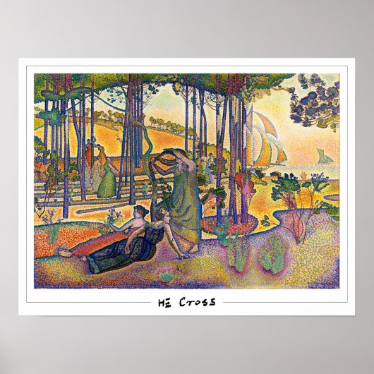 Henri-Edmond Cross Zedign affiche d'art #6 (Devant)