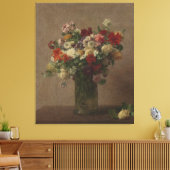 Henri Fantin-Latour  Flowers uit Normandië Canvas Afdruk (Insitu (Woonkamer))