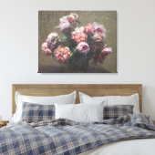 Henri Fantin-Latour  Vase of Peonies Canvas Afdruk (Insitu (Slaapkamer))