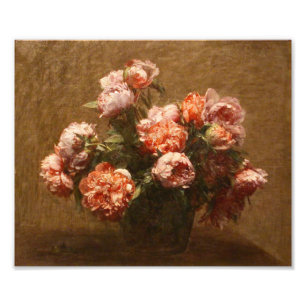 Henri Fantin-Latour Vase of Peonies Print Foto Afdruk