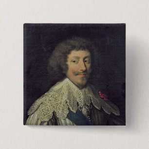 Henri II Duke of Montmorency Vierkante Button 5,1 Cm
