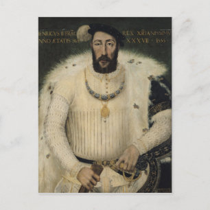 Henri II, koning van Frankrijk, 1555 Briefkaart