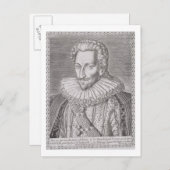 Henri IV (1553-1610) als koning van Navarra, 1589  Briefkaart (Voorkant / Achterkant)