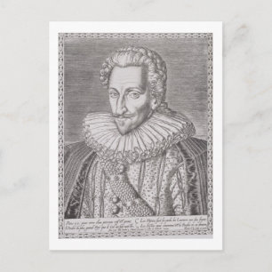 Henri IV (1553-1610) als koning van Navarra, 1589  Briefkaart