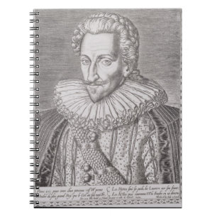 Henri IV (1553-1610) als koning van Navarra, 1589 Notitieboek