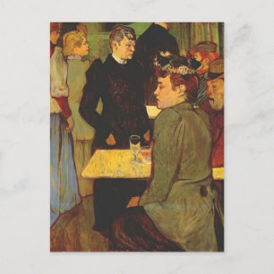 Henri Lautrec- Corner in de Moulin de la Galette Briefkaart
