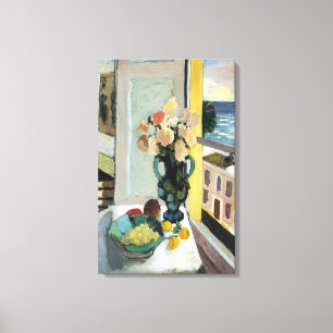 Henri Matisse - BLOEMEN VOOR EEN RAAM 1922 Canvas Afdruk