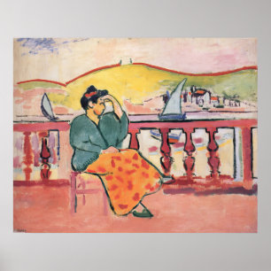 Henri Matisse - Dame op een terras - 1907 Poster