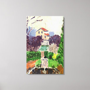 Henri Matisse - DE TUIN VAN DE KUNSTENAAR IN ISSY Canvas Afdruk
