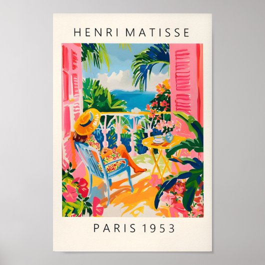 Henri Matisse Imprimer, Poster de café, Mati esthé (Devant)