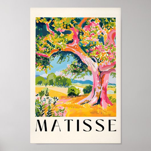 Henri Matisse Print, Oak Tree Art, Landschapsverf Poster (Voorkant)
