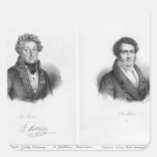 Henri Montan Berton en Francois Adrien Vierkante Sticker
