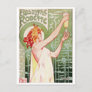 Henri-Privat-Livemont. Absinthe Robette 1896 Briefkaart