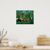 Henri Rousseau Affiche du paysage exotique (Cuisine)