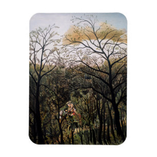 Henri Rousseau - Afspraakje in het bos Magneet