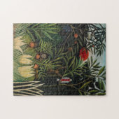 Henri Rousseau - Apen en papegaai in Maagdenbos Legpuzzel (Horizontaal)