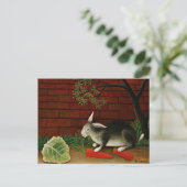 Henri Rousseau art: Konijn Briefkaart (Staand voorkant)