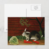 Henri Rousseau art: Konijn Briefkaart (Voorkant / Achterkant)