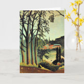 Henri Rousseau art, Uitzicht van Saint Cloud Kaart (Gele Bloem)