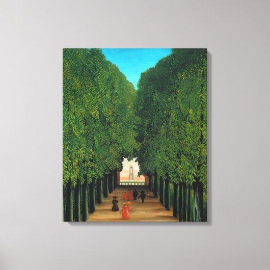 Henri Rousseau, Avenue in Saint Cloud Canvas Afdruk (Voorkant)